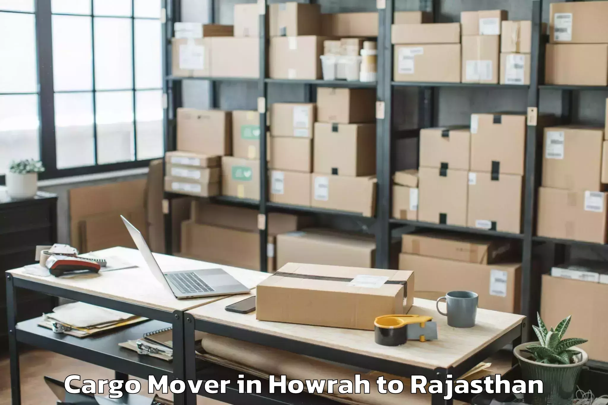 Professional Howrah to Bari Sadri Cargo Mover